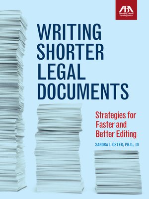 cover image of Writing Shorter Legal Documents